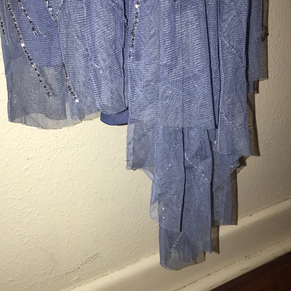 Periwinkle Adrianna Papell beaded gown - Picture 7 of 8